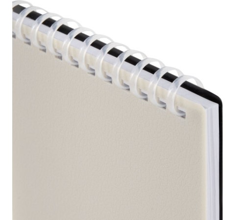 Блокнот МАЛЫЙ ФОРМАТ А6, 60 л., силиконовый гребень, обложка пластик, клетка, BRAUBERG, бежевый, 117563