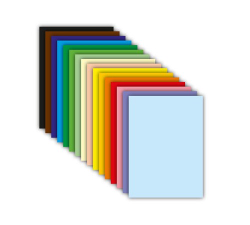 Цветная бумага А4 ТОНИРОВАННАЯ В МАССЕ, 48 листов, 16 цветов, в папке, 80 г/м2, BRAUBERG, 210х297 мм, 117614