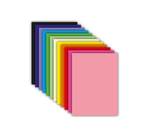 Цветная бумага А4 ТОНИРОВАННАЯ В МАССЕ, 60 листов, 12 цветов, в папке, 80 г/м2, BRAUBERG, 210х297 мм, 117615