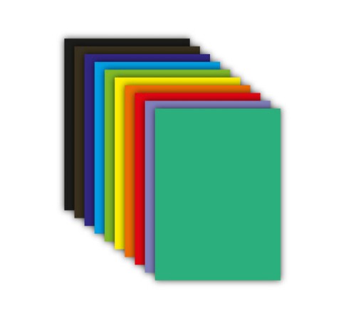 Цветная бумага А4 ТОНИРОВАННАЯ В МАССЕ, 80 листов, 10 цветов, короб, 80 г/м2, BRAUBERG, 210х297 мм, 117616