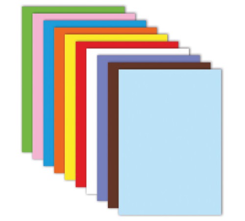 Цветная бумага А4 ТОНИРОВАННАЯ В МАССЕ, 100 листов, 10 цветов, короб, 80 г/м2, FUNSTER (ФАНСТЕР), 210х297 мм, 117617