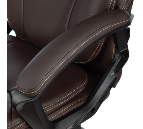 Кресло офисное BRABIX PREMIUM "Trend EX-568", экокожа, коричневое, 532101