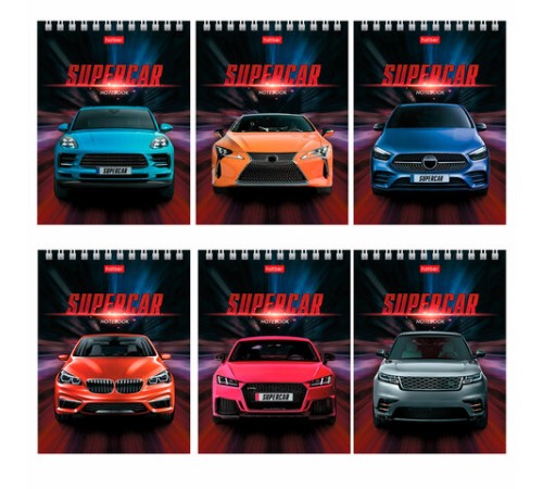 Блокнот МАЛЫЙ ФОРМАТ А6 110х145 мм, 40 л., гребень, лакированная обложка, клетка, HATBER, 