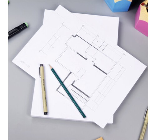 Папка для черчения А4, 210х297 мм, 10 л., 160 г/м2, без рамки, BRAUBERG, 121510