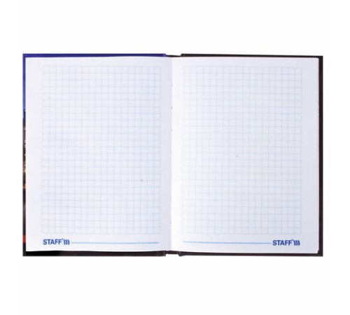 Блокнот МАЛЫЙ ФОРМАТ 110х147 мм, А6, 80 л., твердый, клетка, STAFF, 