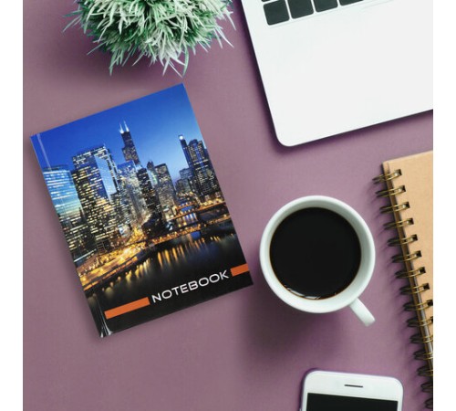 Блокнот МАЛЫЙ ФОРМАТ 110х147 мм, А6, 80 л., твердый, клетка, STAFF, 