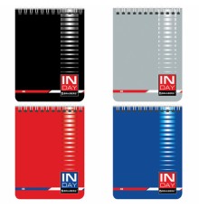 Блокнот МАЛЫЙ ФОРМАТ А6 108х146 мм, 48 л., гребень, мелованная картонная обложка, клетка, BRAUBERG, 