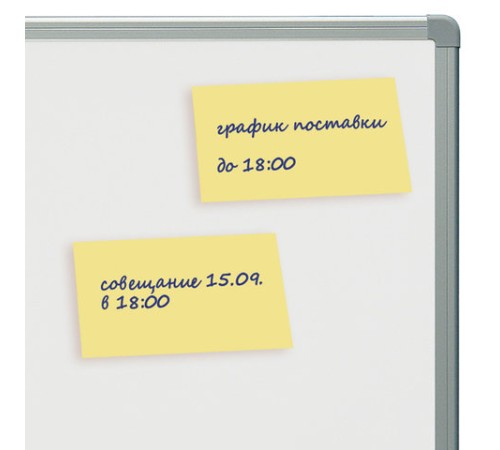 Блок самоклеящийся (стикеры) BRAUBERG, ПАСТЕЛЬНЫЙ, 76х51 мм, 100 листов, желтый, 122689