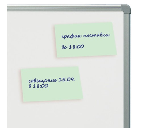 Блок самоклеящийся (стикеры) BRAUBERG, ПАСТЕЛЬНЫЙ, 76х51 мм, 100 листов, зеленый, 122693