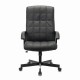 Кресло офисное BRABIX "Quadro EX-524", компактная упаковка, экокожа, черное, 532104