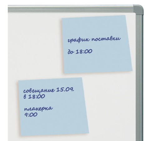 Блок самоклеящийся (стикеры) BRAUBERG, ПАСТЕЛЬНЫЙ, 76х76 мм, 100 листов, голубой, 122695