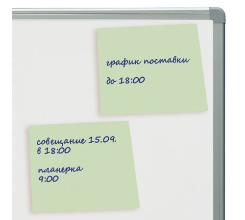 Блок самоклеящийся (стикеры) BRAUBERG, ПАСТЕЛЬНЫЙ, 76х76 мм, 100 листов, зеленый, 122696