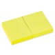 Блок самоклеящийся (стикеры), BRAUBERG, НЕОНОВЫЙ, 38х51 мм, 90 листов, КОМПЛЕКТ 2 штуки, желтый, 122698