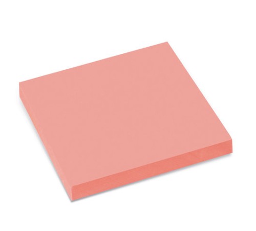 Блок самоклеящийся (стикеры), BRAUBERG, НЕОНОВЫЙ, 76х76 мм, 90 листов, розовый, 122704