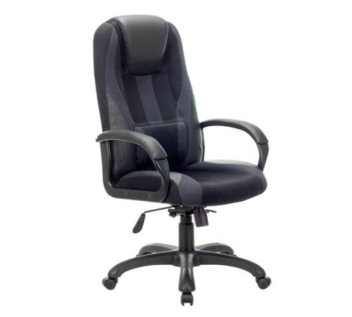 Кресло компьютерное BRABIX PREMIUM "Rapid GM-102", экокожа/ткань, черное/серое, 532105 Кресло компьютерное BRABIX PREMIUM "Rapid GM-102", экокожа/ткань, черное/серое, 532105