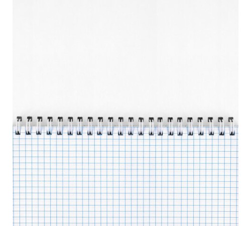 Блокнот БОЛЬШОЙ ФОРМАТ А4 195х297 мм, 80 л., спираль, картон, жесткая подложка, клетка, BRAUBERG, 
