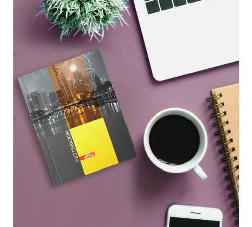 Блокнот МАЛЫЙ ФОРМАТ 110х147 мм, А6, 80 л., твердый, клетка, выборочный лак, BRAUBERG, 