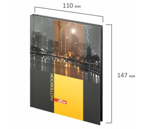 Блокнот МАЛЫЙ ФОРМАТ 110х147 мм, А6, 80 л., твердый, клетка, выборочный лак, BRAUBERG, 