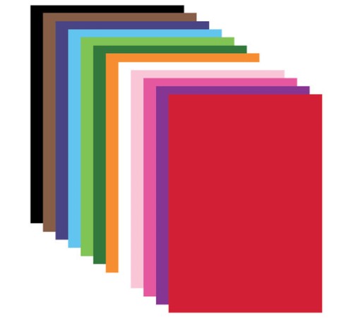 Картон цветной А4 ТОНИРОВАННЫЙ В МАССЕ, 48 листов 12 цветов, склейка, 180 г/м2, BRAUBERG, 210х297 мм, 124744