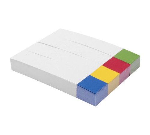 Закладки клейкие BRAUBERG бумажные, 75х14 мм, 400 штук (4 цвета х 100 листов), 124811