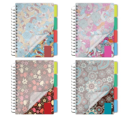 Блокнот МАЛЫЙ ФОРМАТ А6 115х152 мм, 150 л., гребень, пластик, клетка, BRAUBERG, 