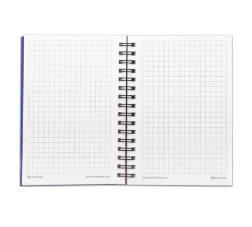 Блокнот МАЛЫЙ ФОРМАТ А6 105х145 мм, 80 л., гребень, пластик, клетка, BRAUBERG, 