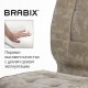 Кресло BRABIX "Stream MG-314", без подлокотников, пятилучие серебристое, ткань, песочное, 532396, MG-314_532396