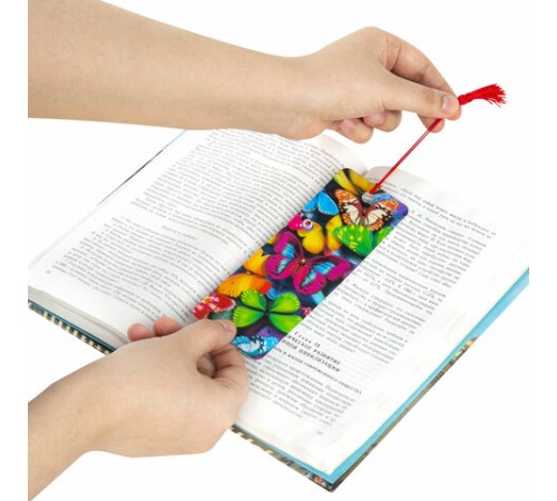 Закладка для книг с линейкой 3D-ОБЪЕМНАЯ BRAUBERG, 