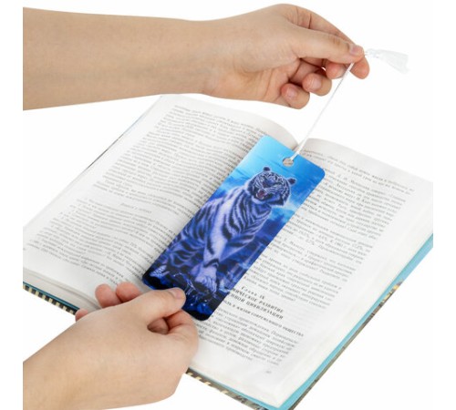 Закладка для книг с линейкой 3D-ОБЪЕМНАЯ BRAUBERG, 