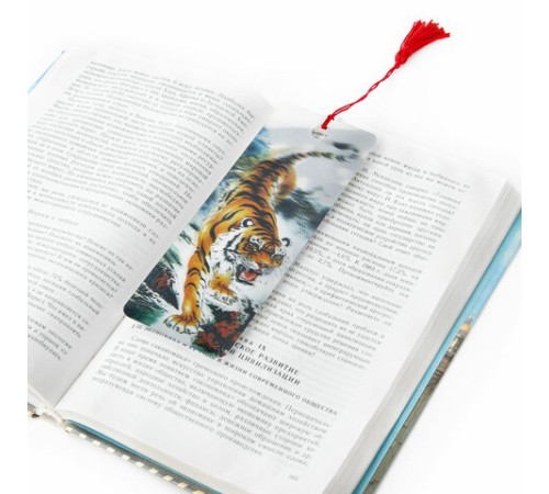 Закладка для книг с линейкой 3D-ОБЪЕМНАЯ BRAUBERG, 