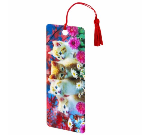 Закладка для книг с линейкой 3D ОБЪЕМНАЯ BRAUBERG, 