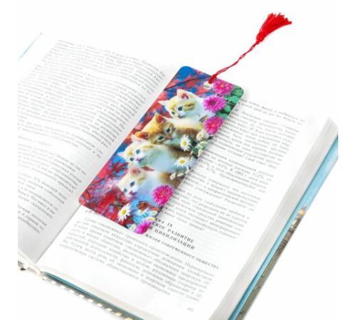 Закладка для книг с линейкой 3D ОБЪЕМНАЯ BRAUBERG, 