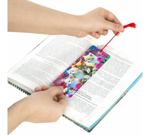 Закладка для книг с линейкой 3D ОБЪЕМНАЯ BRAUBERG, 