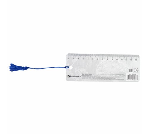 Закладка для книг с линейкой 3D-ОБЪЕМНАЯ BRAUBERG, 