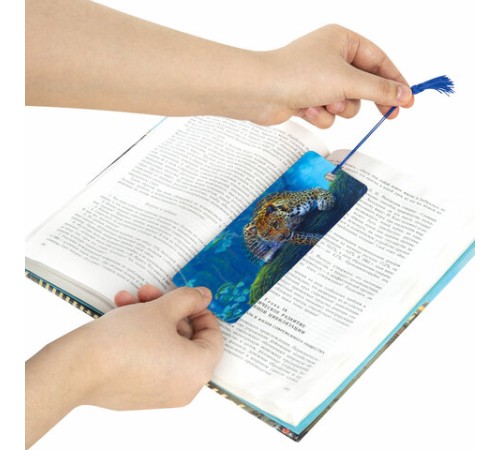 Закладка для книг с линейкой 3D-ОБЪЕМНАЯ BRAUBERG, 