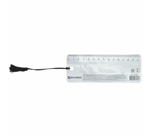 Закладка для книг с линейкой 3D-ОБЪЕМНАЯ BRAUBERG, 