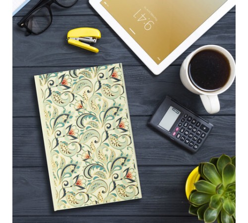 Блокнот А5 134х206 мм, 80 л., твердый, клетка, тиснение фольгой, BRAUBERG, 