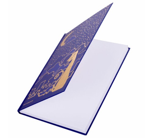 Блокнот А5 134х206 мм, 80 л., твердый, клетка, тиснение фольгой, BRAUBERG, 