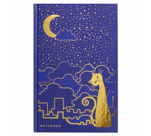 Блокнот А5 134х206 мм, 80 л., твердый, клетка, тиснение фольгой, BRAUBERG, 