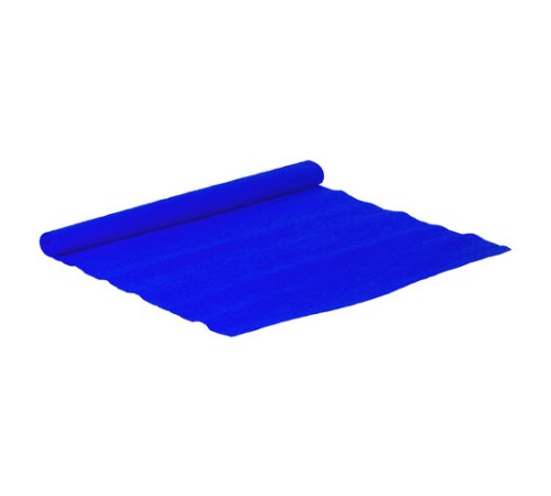 Бумага гофрированная/креповая, 32 г/м2, 50х250 см, синяя, в рулоне, BRAUBERG, 126535