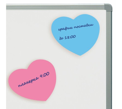 Блок самоклеящийся (стикеры), фигурный, BRAUBERG, НЕОНОВЫЙ 