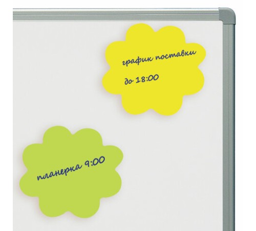 Блок самоклеящийся (стикеры), фигурный, BRAUBERG, НЕОНОВЫЙ 