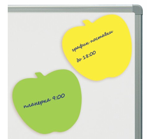 Блок самоклеящийся (стикеры), фигурный, BRAUBERG, НЕОНОВЫЙ 