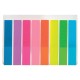Закладки клейкие неоновые BRAUBERG, 45х8 мм, 160 штук (8 цветов х 20 листов), на пластиковом основании, 126699