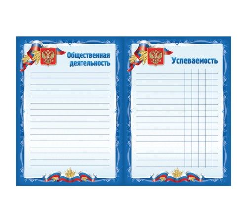 Листы-вкладыши для портфолио школьника, 30 разделов, 32 листа, 