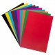 Цветная бумага А4 мелованная САМОКЛЕЯЩАЯСЯ, 10 листов, 10 цветов, папка, HATBER 