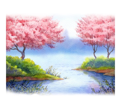 Папка для акварели БОЛЬШАЯ А3, 20 л., 180 г/м2, ПИФАГОР, 297х420 мм, ГОСТ 7277-77, 126964