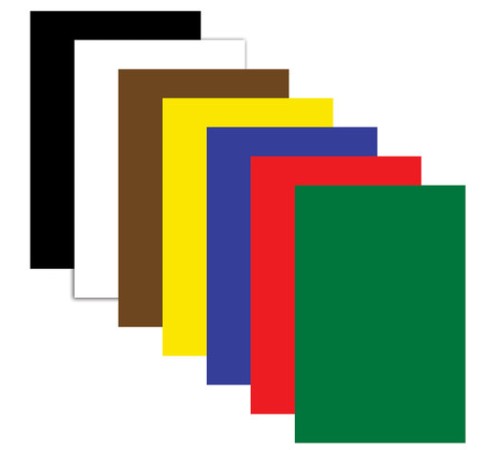 Картон цветной А4 немелованный (матовый), 7 листов 7 цветов, ПИФАГОР, 200х283 мм, 127051