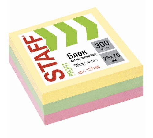 Блок самоклеящийся (стикеры) STAFF 