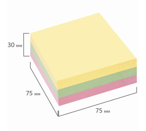 Блок самоклеящийся (стикеры) STAFF 